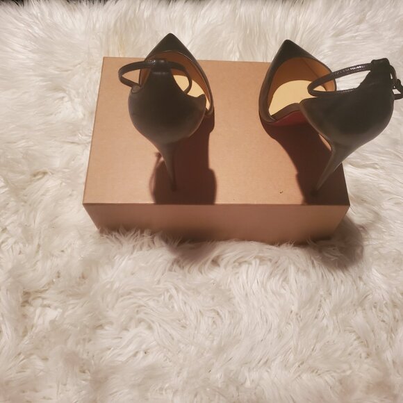Christian Louboutin UPTOWN 100 NAPPA SHINY BK01/BLACK  (size 41) - Picture 3 of 6